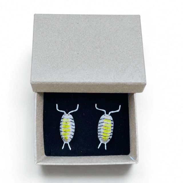 Boucles d'oreilles Porcelio Yellow ghost